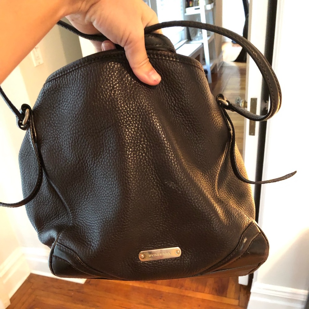 Dark brown Burberry Tote Bag